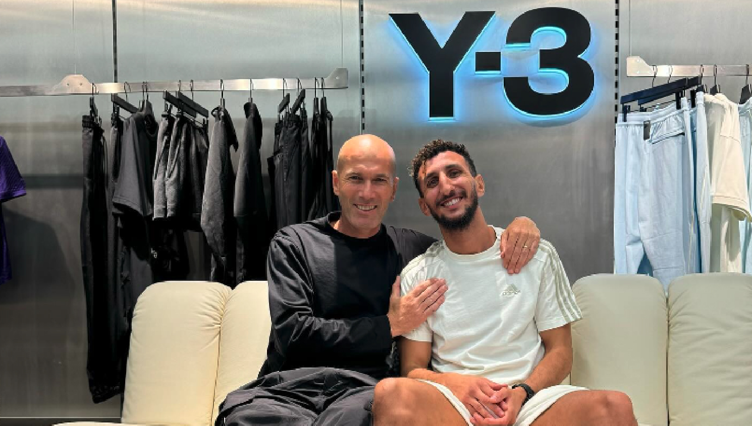 Sofiane Oumiha et Zinedine Zidane